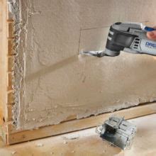 how to cut stucco holes